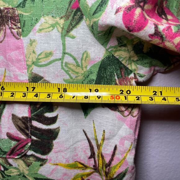 NWT Victoria's Secret Women's size Medium Pink Floral Tropical Romper Cover Up - Picture 9 of 11